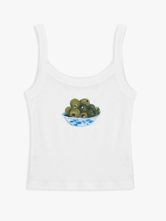 Lisa Says Gah Tops - Lisa Says Gah! Olive Bowl Harley Tank